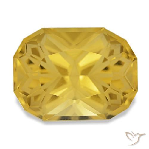 12.45ct أصفر سيترين, وسادة, VVS-VS