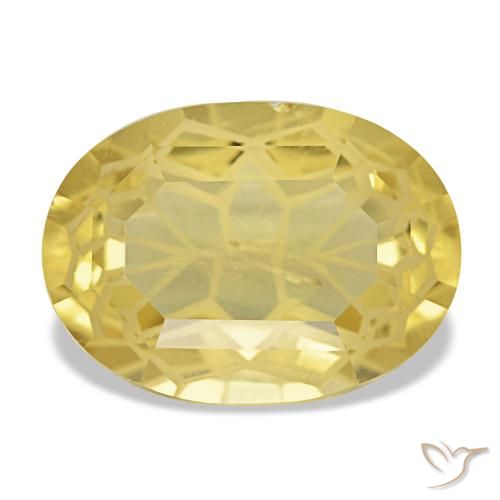 4.83ct أصفر سيترين, بيضاوي, قليلا جدا