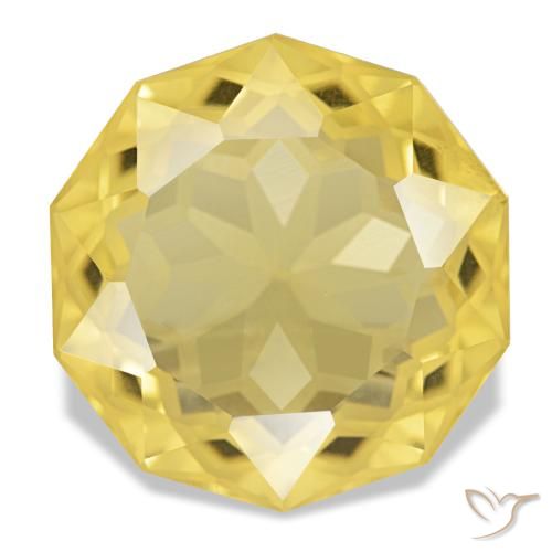 15.00ct أصفر سيترين, مستدير, VVS