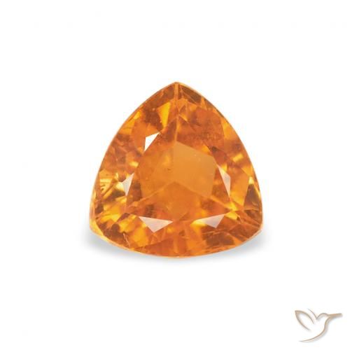 0.50ct طبيعي برتقالى متوسط كلينوهيومايت, مثلثى, SI