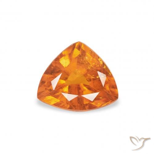 0.91ct طبيعي برتقالى متوسط كلينوهيومايت, مثلثى, SI