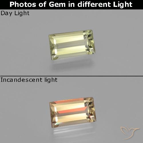 1.49ct طبيعي أصفر متوسط دياسبور متغير اللون, باجيت, VVS