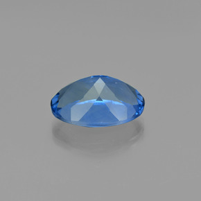 فلوريت متغير اللون أزرق بحرى داكن طبيعي، قصة بيضاوى، 20.59 قيراط، قليلا جدا