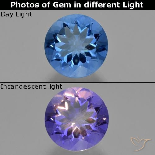 13.83ct طبيعي أزرق بحرى كثيف فلوريت متغير اللون, دائري, VVS-VS