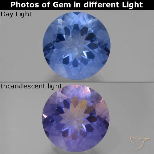 14.55ct طبيعي أزرق بحرى كثيف فلوريت متغير اللون, دائري, VVS-VS