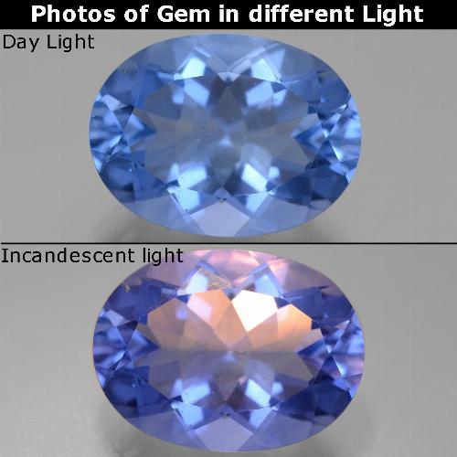 فلوريت متغير اللون أزرق بحرى طبيعي، قصة بيضاوى، 21.46 قيراط، قليلا جدا