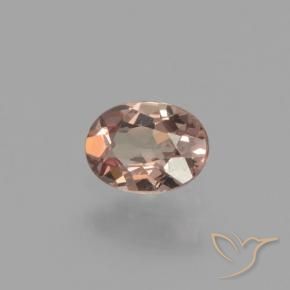 عقيق متغير اللون بنى الجوزية طبيعي، قصة بيضاوى، 0.41 قيراط، قليلا جدا