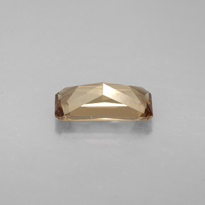 عقيق متغير اللون بنى ذهبى إلى البرتقالى طبيعي، قص الزمرد، 1.44 قيراط، قليلا جدا