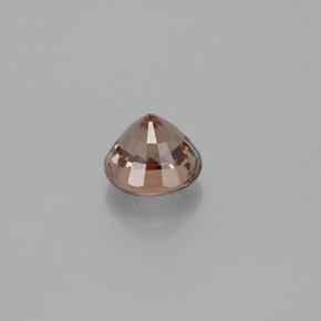 عقيق متغير اللون بنى ذهبى إلى البرتقالى طبيعي، قصة دائرى، 1.30 قيراط، VVS