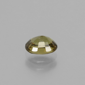 عقيق متغير اللون بنى مخضر إلى أحمر وردى طبيعي، قصة بيضاوى، 0.80 قيراط، قليلا جدا