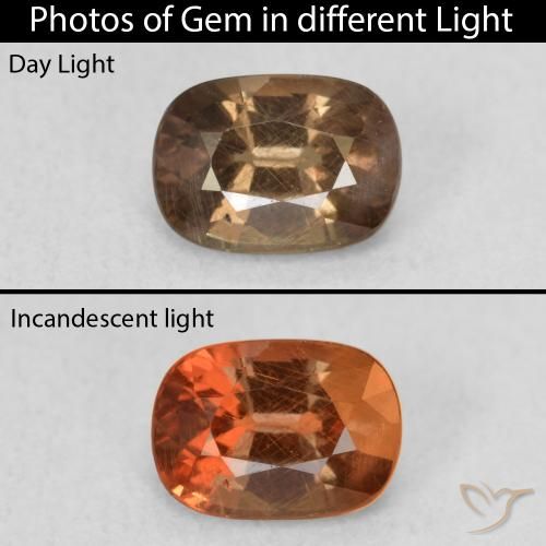 1.08ct طبيعي بني غامق عقيق متغير اللون, بيضوي, قليلا جدا