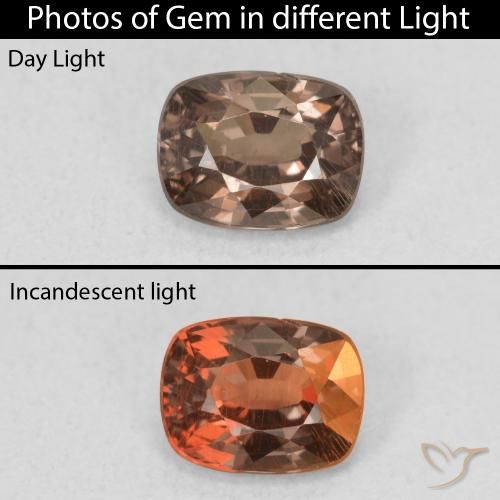 0.98ct طبيعي بنى فاتح متوسط عقيق متغير اللون, وسادة, قليلا جدا