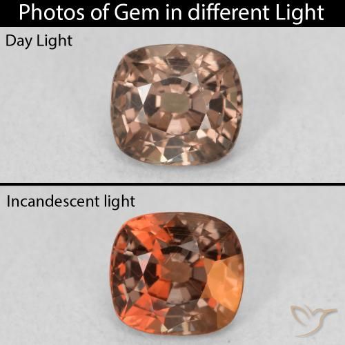 0.95ct طبيعي بنى متوسط عقيق متغير اللون, وسادة, قليلا جدا