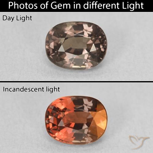 1.03ct طبيعي بنى فاتح متوسط عقيق متغير اللون, وسادة, VVS-VS