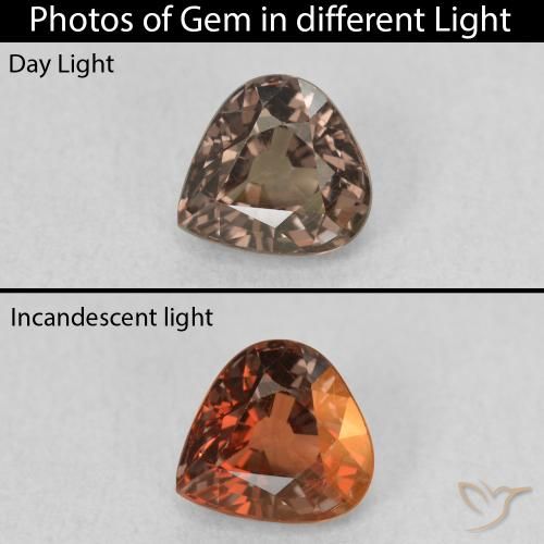 1.00ct طبيعي بنى فاتح متوسط عقيق متغير اللون, شكل الكمثرى, قليلا جدا