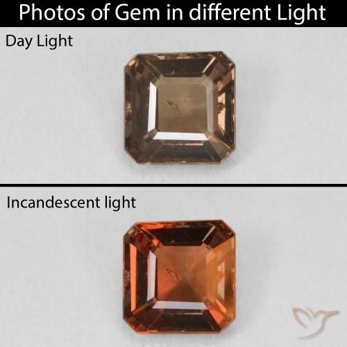 1.32ct طبيعي بني غامق عقيق متغير اللون, قص الزمرد, قليلا جدا