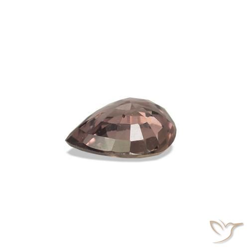 زفير متغير اللون بنى فاتح متوسط طبيعي، شكل الكمثرى، 0.31 قيراط، VVS