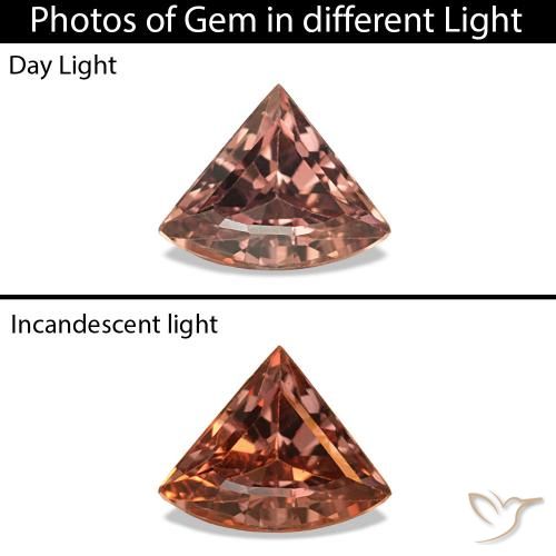 زفير متغير اللون بنى فاتح متوسط طبيعي، شكل خيالي، 0.26 قيراط، VVS