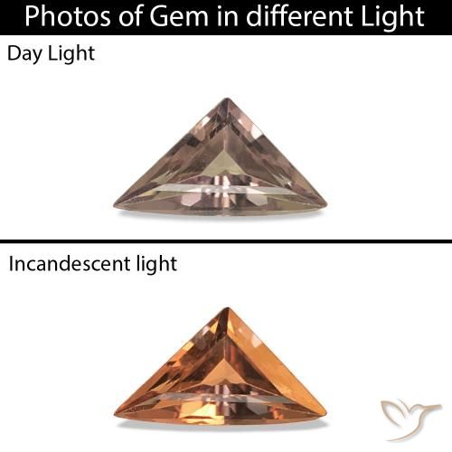 زفير متغير اللون بنى فاتح متوسط طبيعي، شكل خيالي، 0.21 قيراط، VVS