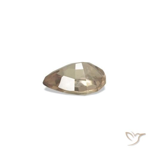 زفير متغير اللون بنى فاتح متوسط طبيعي، شكل الكمثرى، 0.12 قيراط، VVS