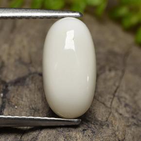 مرجان أبيض طبيعي، قصة بيضاوى، 2.47 قيراط، غير شفاف