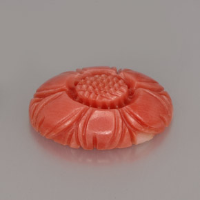 مرجان سالمون طبيعي، شكل خيالي، 3.58 قيراط، غير شفاف