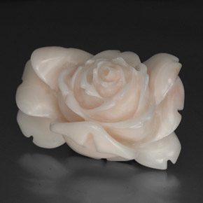 مرجان سالمون أبيض طبيعي، شكل خيالي، 40.97 قيراط، غير شفاف