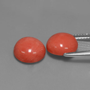 أحجار مرجان سالمون طبيعية، قصة دائرى، غير شفاف، وزنها  قيراط