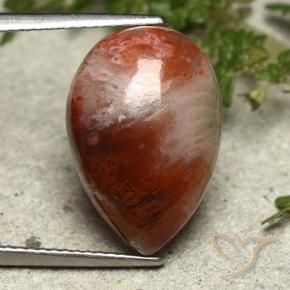 مرجان متعدد الألوان طبيعي، شكل الكمثرى، 7.34 قيراط، غير شفاف