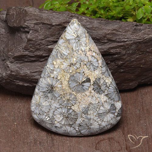 47.39ct طبيعي متعدد الألوان مرجان, شكل الكمثرى, غير شفاف