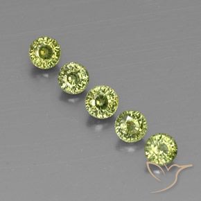 1.79ctw طبيعي Olive Green  عقيق الديمانتويد, دائري, VVS-VS