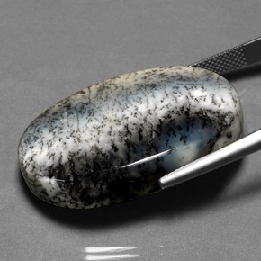 عقيق شجيري متعدد الألوان طبيعي، قصة بيضاوى، 41.48 قيراط، غير شفاف