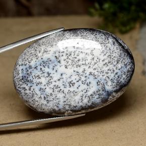 عقيق شجيري متعدد الألوان طبيعي، قصة بيضاوى، 104.78 قيراط، غير شفاف