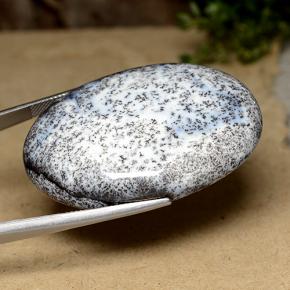 عقيق شجيري متعدد الألوان طبيعي، قصة بيضاوى، 104.78 قيراط، غير شفاف