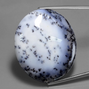 كالسيدونى شجيري متعدد الألوان طبيعي، قصة بيضاوى، 69.65 قيراط، نصف شفاف