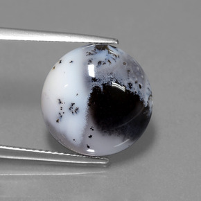 كالسيدونى شجيري متعدد الألوان طبيعي، قصة دائرى، 9.50 قيراط، نصف شفاف