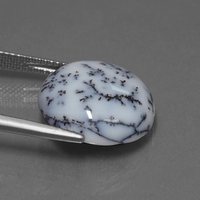 كالسيدونى شجيري متعدد الألوان طبيعي، قصة دائرى، 9.76 قيراط، غير شفاف