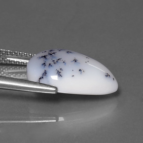 كالسيدونى شجيري متعدد الألوان طبيعي، شكل الكمثرى، 7.05 قيراط، غير شفاف