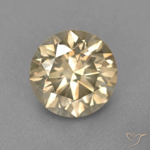 1.67ct طبيعي كونياك الماس, دائري, SI