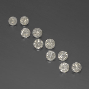 أحجار الماس أبيض طبيعية، قصة دائرى، SI، وزنها  قيراط