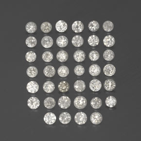 أحجار الماس أبيض طبيعية، قصة دائرى، SI، وزنها  قيراط