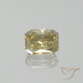 1.68ct طبيعي شامبانيا الماس, قص الزمرد, SI