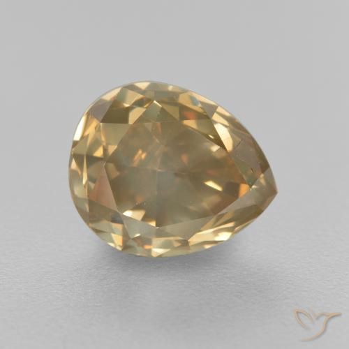 1.98ct طبيعي كونياك الماس, شكل الكمثرى, SI