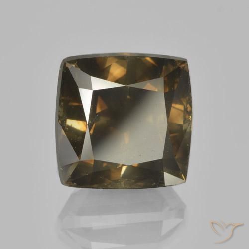 5.00ct طبيعي كونياك غامق الماس, وسادة, قليلا جدا
