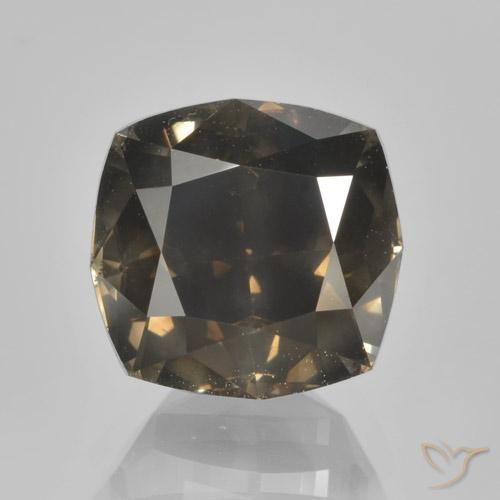 3.02ct طبيعي كونياك غامق الماس, وسادة, VS-SI