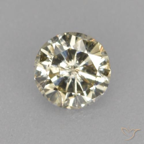 0.20ct طبيعي شامبانيا الماس, دائري, VS-SI