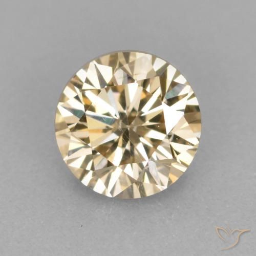 0.31ct طبيعي كونياك الماس, دائري, قليلا جدا, Photo A