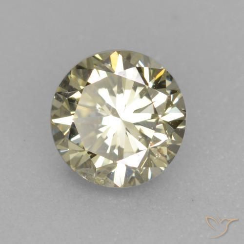 الماس Medium Light-Yellow طبيعي، دائري، 0.27 قيراط، قليلا جدا