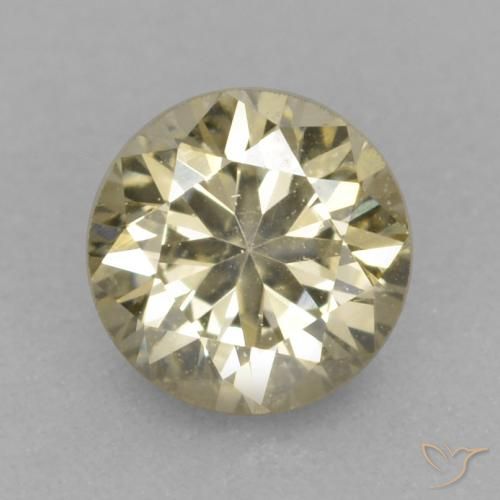 0.20ct طبيعي كونياك الماس, دائري, VVS-VS