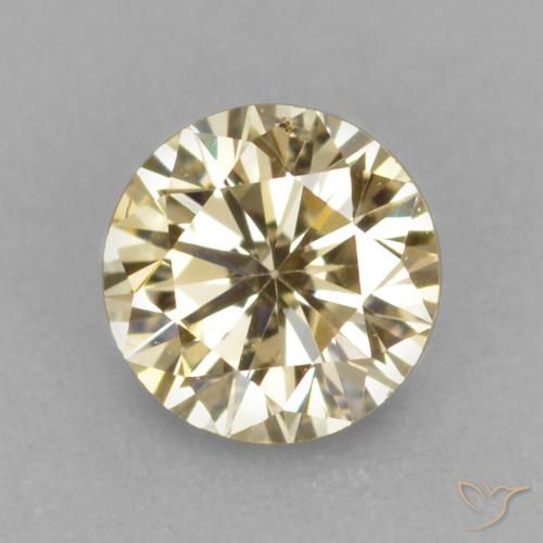 0.18ct طبيعي كونياك الماس, دائري, VVS-VS